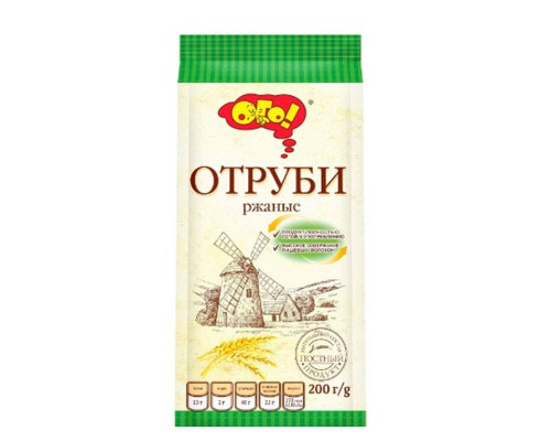 Отруби (ОГО (Россия)) 200гр ржаные