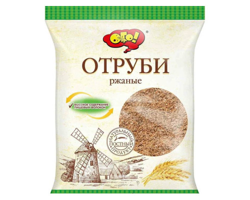 Отруби (ОГО (Россия)) 150гр Ржаные рассыпчатые