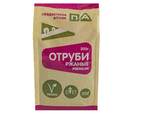 Отруби (Продуктовая Аптека) Ржаные 'Premium' 300г