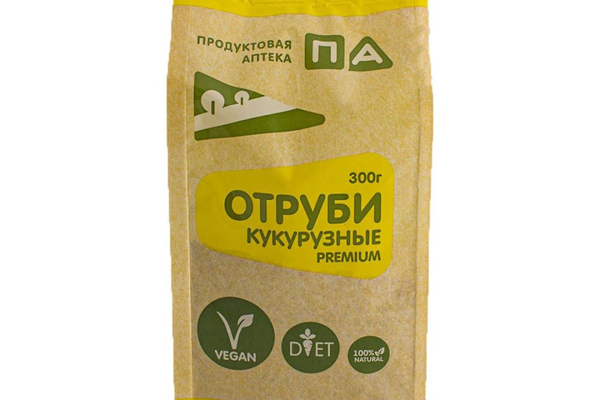 Отруби Кукурузные 'Premium' (Пакет 4 Ребра) 'Продуктовая Аптека' 300г