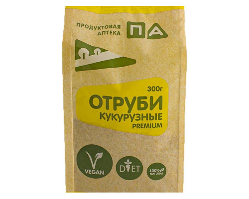 Отруби Кукурузные 'Premium' (Пакет 4 Ребра) 'Продуктовая Аптека' 300г