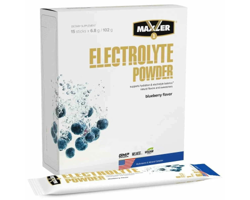Electrolyte (Maxler (США)) Powder Natural 15*6.8 g display box Electrolyte (Maxler (США)) Powder Natural 15*6.8 g display box