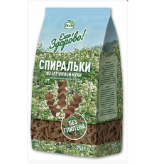 Макароны (Правильные сладости)) 250гр Спиральки из гречневой муки с добавлением амарантовой