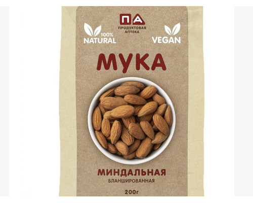 Мука 'Миндальная' 'Продуктовая Аптека' 200г Мука 'Миндальная' 'Продуктовая Аптека' 200г