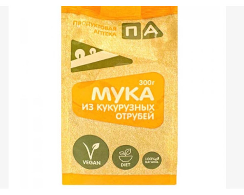 Мука 'Продуктовая Аптека' 300гр Из Кукурузных Отрубей (Пакет 4 Ребра)