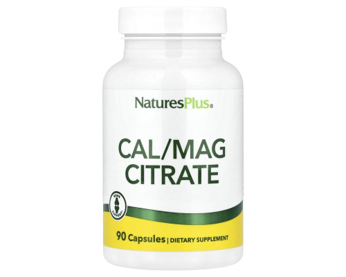 Cal/Mag Citrate (Nature's Plus) 500Mg/250Mg, 90 Vcap Cal/Mag Citrate (Nature's Plus) 500Mg/250Mg, 90 Vcap