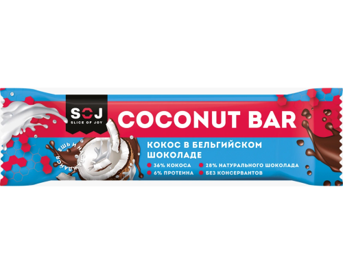 Батончик «COCOnitto» 40гр кокос.с ванильно-сливоч. вкусом 40г   /20шт