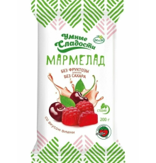 Мармелад (Умные сладости (Россия)) 80гр со вкусом вишни