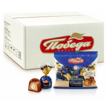 Конфеты 'Победа' 200гр Соната с лесным орехом без сахара шоколадные пакет подушка(18 шт)