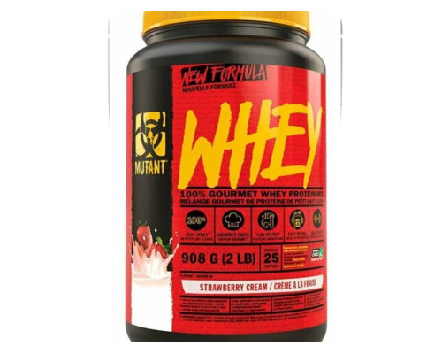 Whey (MUTANT (США)) 908гр клубника