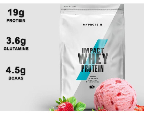 Whey (Myprotein Англия) 1000гр Клубничный крем