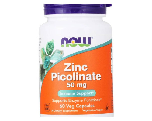 Zinc (NOW (США)) Picolinate 50 мг 60 вег. капс