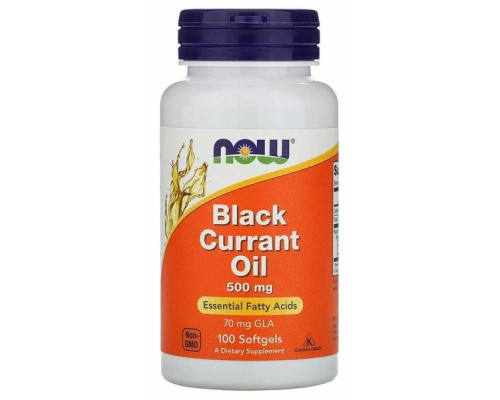 Black Currant Oil (NOW (США)) 500mg  100 SGELS