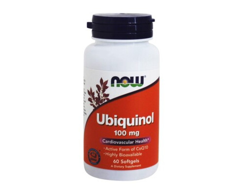 Ubiqinol (NOW (США)) 100MG 60 SGELS Ubiqinol (NOW (США)) 100MG 60 SGELS
