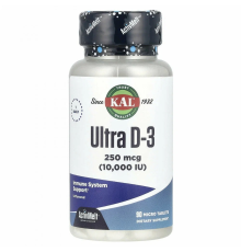 Ultra D-3 10000 IU ActivMelt (KAL США) 90ct 250mcg Unflavored