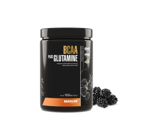 BCAA (Maxler (США))+Glutamine 300гр Blue Raspberry