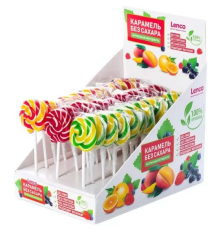 Карамель Леденцовая 'Lenco' 15гр 'Диск 3 Вкуса' Без Сахара