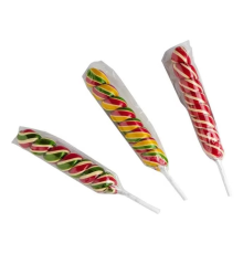 Карамель Леденцовая 'Lenco' 15гр 'Спираль 3 Вкуса' Без Сахара