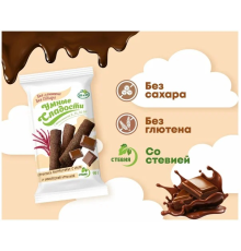 Батончик (Умные сладости (Россия)) 90гр безглютеновые амарантовые с какао и шоколадной начинкой