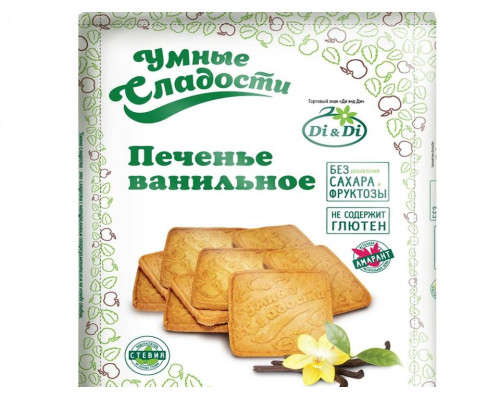 Печенье (Умные сладости (Россия)) 230гр ванильное