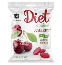 Карамель Леденцовая 'Diet' 50гр Вишня На Изомальте