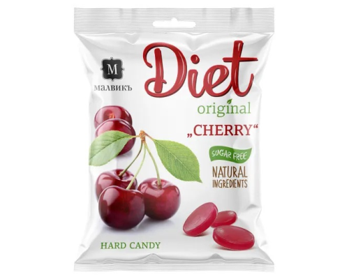 Карамель Леденцовая 'Diet' 50гр Вишня На Изомальте