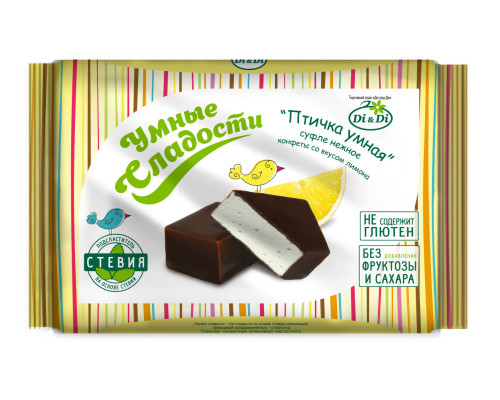 Конфеты суфле (Умные сладости (Россия)) 215гр 'Нежный лимон' Конфеты суфле (Умные сладости (Россия)) 215гр 'Нежный лимон'
