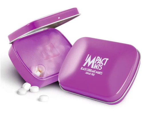 Драже без сахара IMPACT MINTS 14гр освежающие ЧЕРНАЯ СМОРОДИНА