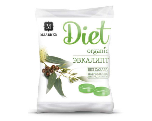Карамель Леденцовая 'Diet' 50гр Эвкалипт На Изомальте