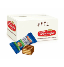 Конфеты 'Победа' 200 гр Соната вафельные в мол. шоколаде б/с