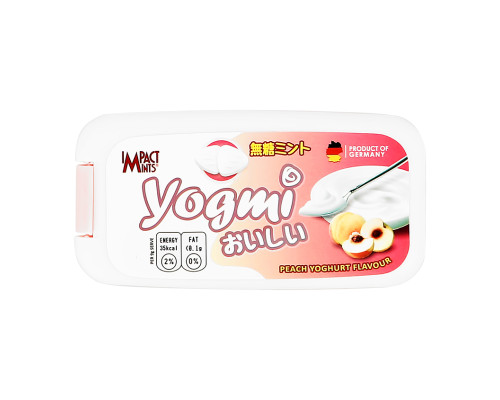 Драже без сахара IMPACT MINTS 9гр освежающие ЙОГУРТ ПЕРСИКОВЫЙ