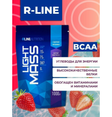MASS LIGHT (R-LINE NUTRITION) дойпак 1000 г. Клубника