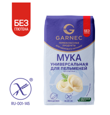 Мука 'Гарнец' 500гр универсальная для пельменей без глютена