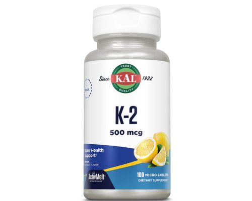 K-2 ActivMelt (KAL США) 100ct 500mcg Lemon K-2 ActivMelt (KAL США) 100ct 500mcg Lemon