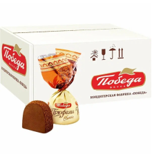 Конфеты 'Победа' 200 гр Трюфели шок. посапанные темным какао б/с