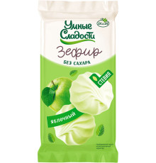 Зефир (Умные сладости (Россия)) 50гр со вкусом зеленого яблока