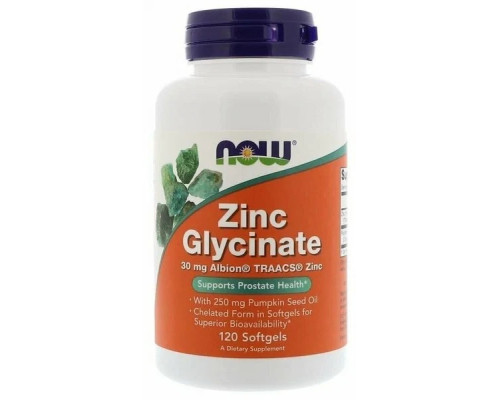 Zinc (NOW (США)) Glucinate 30 mg 120 капс.