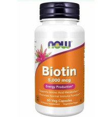Biotin (NOW (США) 5000 mcg,60 V-капс