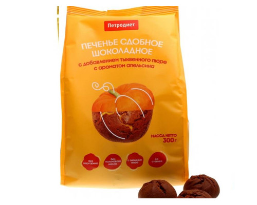 Печенье ПЕТРОДИЕТ 220гр курабье с апельсиновой начинкой