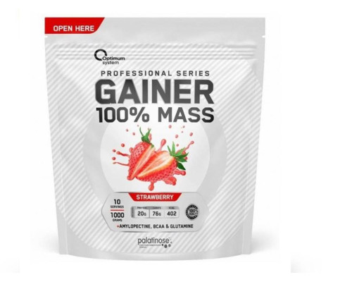 Mass Gainer (OPTIMUM SYSTEM (Россия)) 1000гр клубника