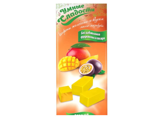 Мармелад (Умные сладости (Россия)) 90гр Манго маракуия (10) Мармелад (Умные сладости (Россия)) 90гр Манго маракуия (10)