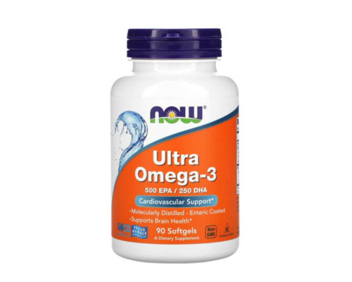 Omega-3 (NOW (США)) Ultra Fish Oil /90 софгелькапс