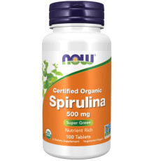 Spirulina (NOW (США)) 500 mg 100 табл.