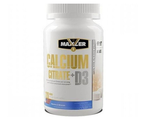 Calcium Citrate + D3 (Maxler) 60таб