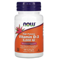 Vitamin D-3 (NOW (США)) 5000 IU: 120капс