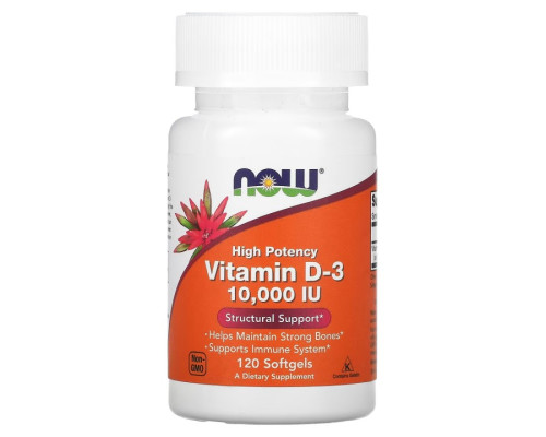 Vitamin D-3 (NOW (США)) 10000 IU: 120 капс