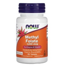 Methyl Folate (NOW (США)) 1000 mcg 90табл