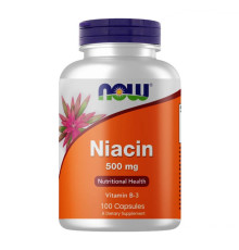 Niacin (NOW (США)) 500mg Sustained Release 100 капс.