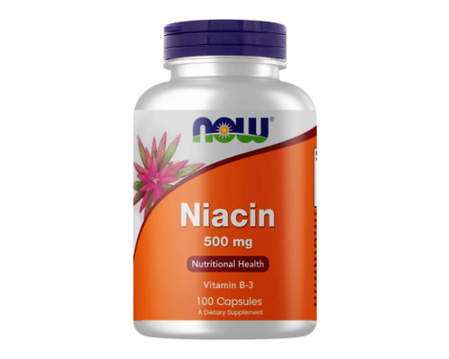 Niacin (NOW (США)) 500mg Sustained Release 100 капс.