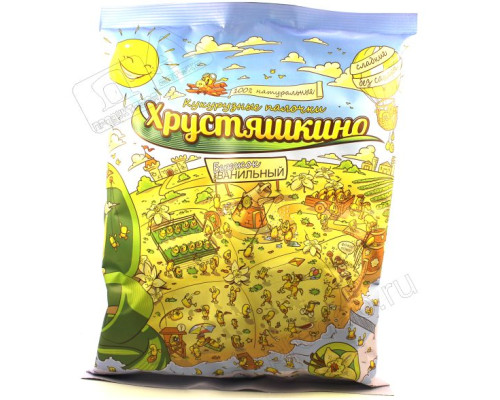 Палочки 'Хрустяшкино' 80гр Кукурузные с Ванилью Без Глютена б/с Палочки 'Хрустяшкино' 80гр Кукурузные с Ванилью Без Глютена б/с